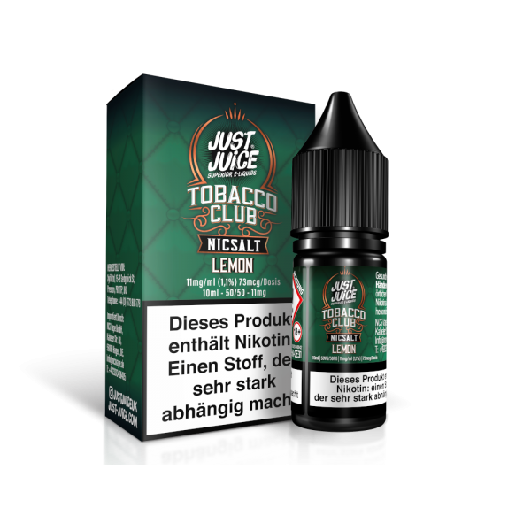 Just Juice - Tobacco Lemon - Nikotinsalz Liquid