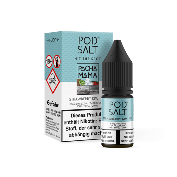 Pod Salt Fusion - Strawberry Kiwi Ice - Nikotinsalz Liquid