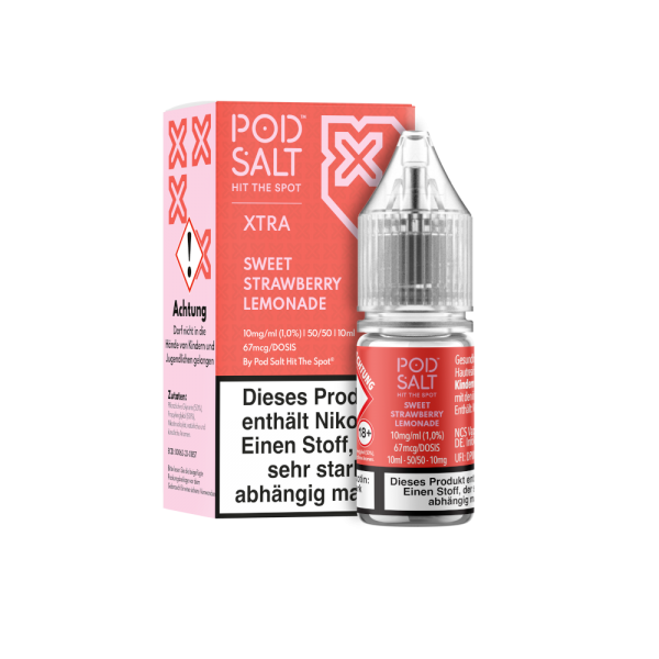 Pod Salt X - Nikotinsalz Liquid - Sweet Strawberry Lemonade