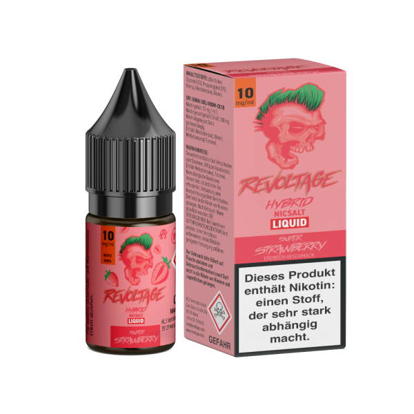 Revoltage - Tobacco Gold - Hybrid Nikotinsalz Liquid - Super Strawberry