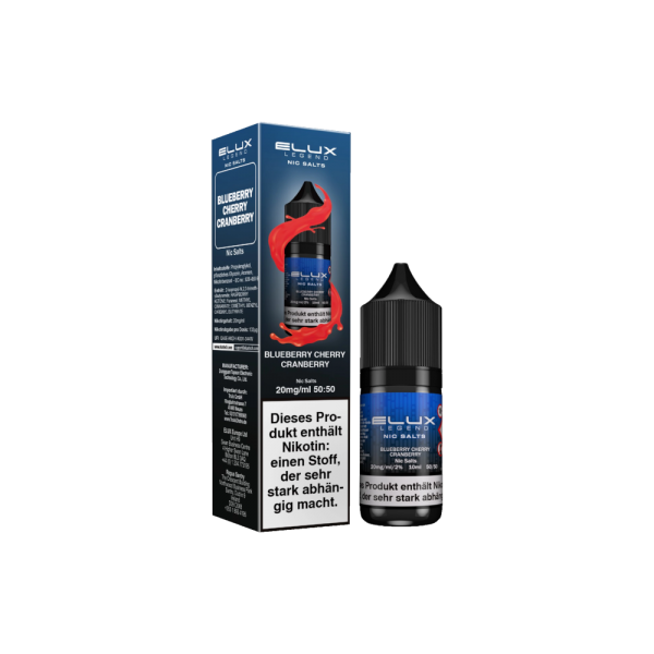 Elux - Nikotinsalz Liquid - Blueberry Cherry Cranberry