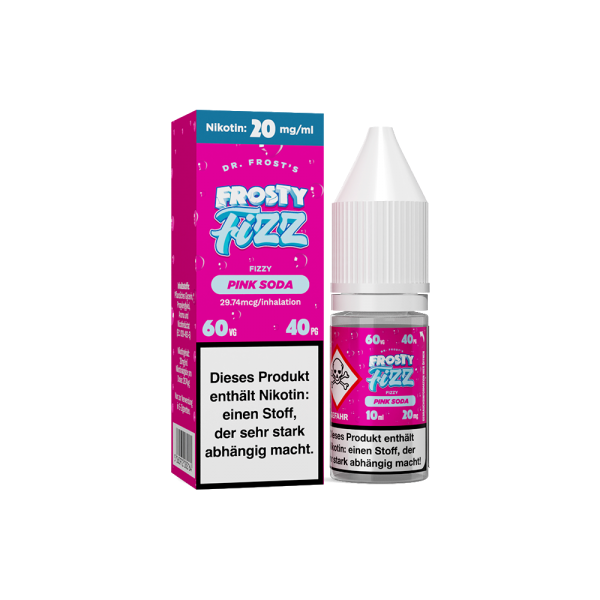 Dr. Frost - Frosty Fizz - Blue Slush - Nikotinsalz Liquid 20mg/ml - Pink Soda