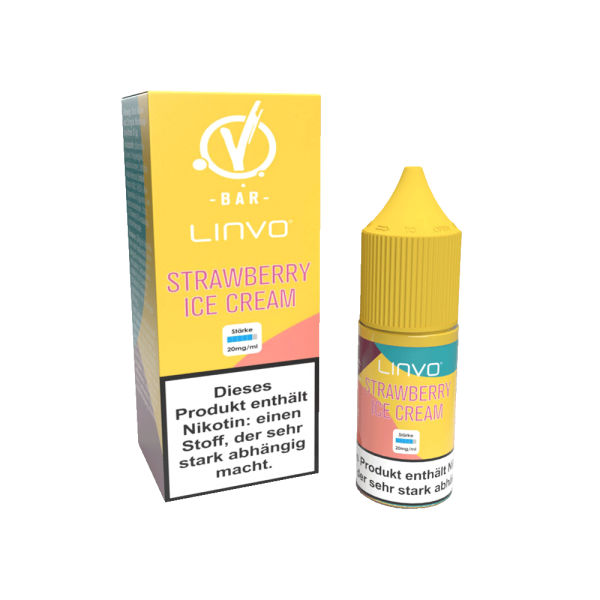 Linvo - Strawberry Ice Cream - Nikotinsalz Liquid 20 mg/ml