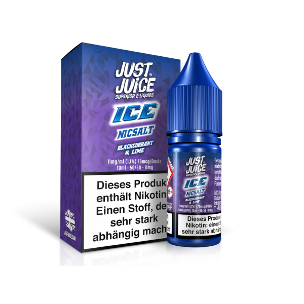 Just Juice - Blackcurrant & Lime Ice - Nikotinsalz Liquid