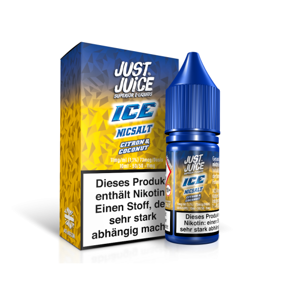 Just Juice - Citron & Coconut Ice - Nikotinsalz Liquid