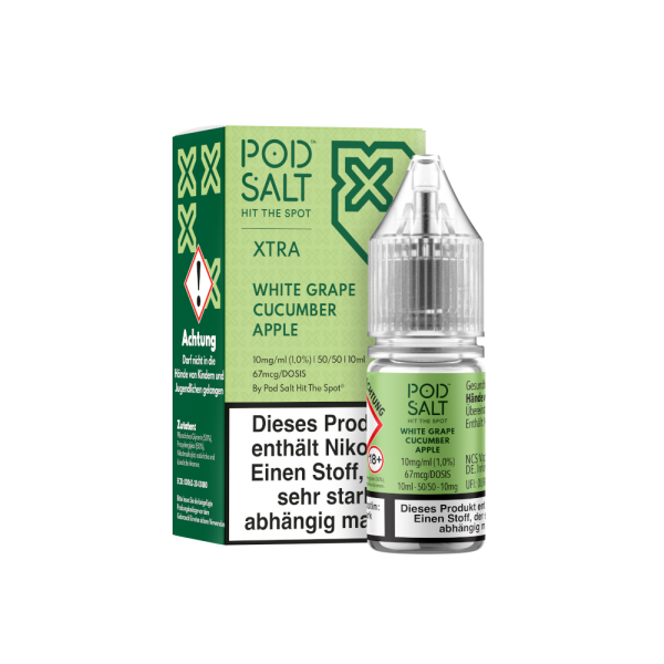 Pod Salt X - Nikotinsalz Liquid - White Grape Cucumber Apple