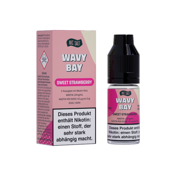 Wavy Bay - Nikotinsalz Liquid - Sweet Strawberry