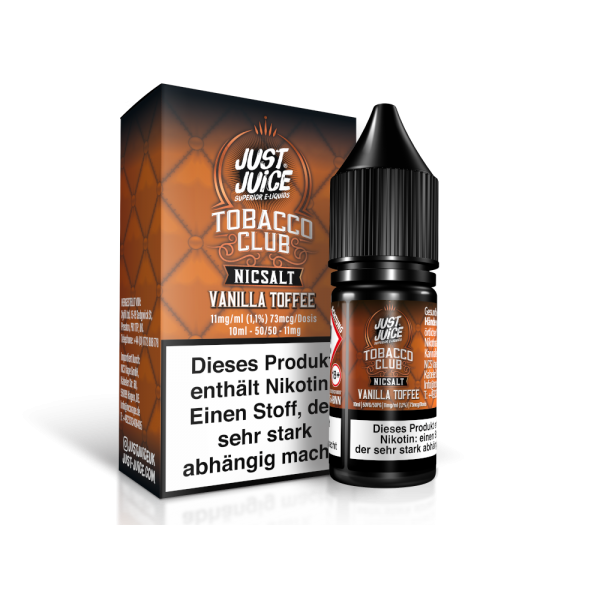 Just Juice - Tobacco Vanilla Toffee - Nikotinsalz Liquid