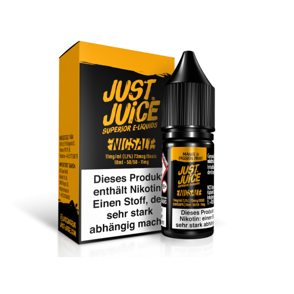 Just Juice - Mango & Passion Fruit - Nikotinsalz Liquid