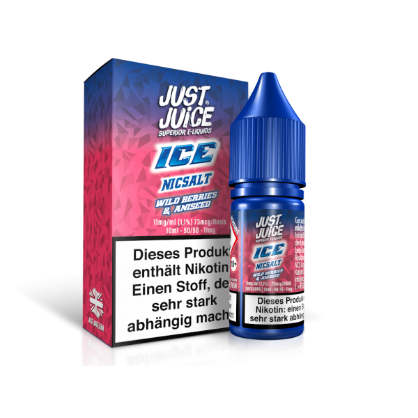 Just Juice - Wild Berries & Aniseed Ice - Nikotinsalz Liquid