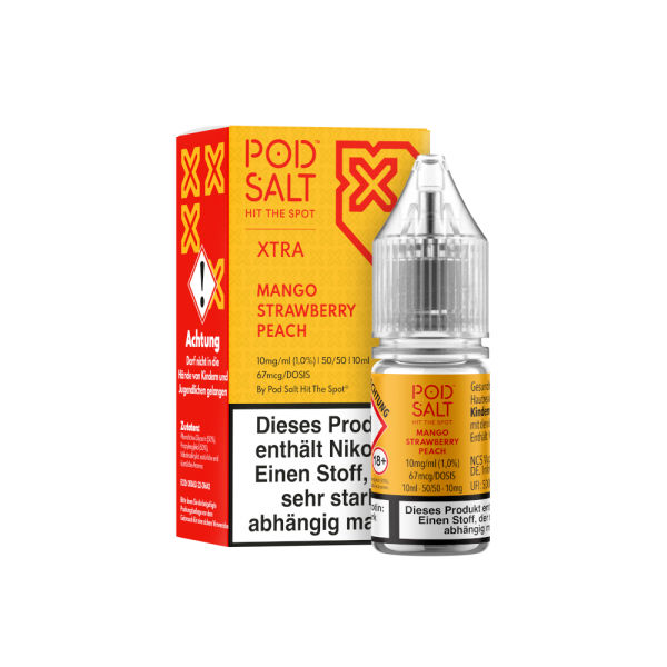 Pod Salt X - Nikotinsalz Liquid - Mango Strawberry Peach